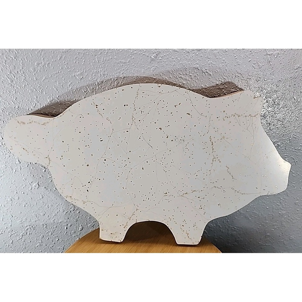 Vintage Wooden PIG‎ Shaped CUTTING BOARD Country Kitchen Farmhouse